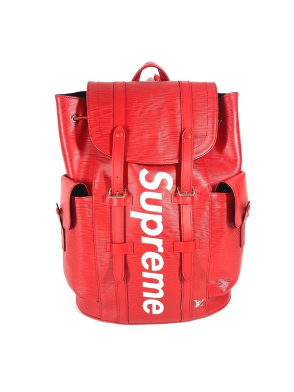 Pre-Owned LOUIS VUITTON M53414 Supreme Collaboration Epi Leather Christopher PM Backpack 2017AW...