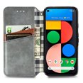 thumbnail image 5 of Case for Google Pixel 5 Flip Cover Wallet Flip Cover Magnetic Protective - Grey, 5 of 5