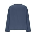 thumbnail image 5 of Shirts for Women Hanten Cardigan Long Sleeve Wrap Front Cotton Linen Retro Costume Irregular Shirt Tops M, 5 of 6