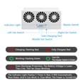 thumbnail image 4 of Ventilador solar para coche KACEPAR de 3 ventiladores con tiras de goma, 4 of 9