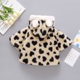 thumbnail image 4 of Vedolay Girl's Blazer jackets Jacket Winter Kids Prints Toddler Outwear Windproof Warm Girl's Coat,Brown 100CM/10码, 4 of 5