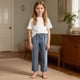 thumbnail image 2 of Pantalones de Pierna Ancha Niños Pantalones Cómodos Sueltos de Cuerda de Pierna Recta con Bolsillos Casual, Pantalones de Pierna Recta, 2 of 9