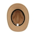 thumbnail image 3 of Soft Felt Ethnic Style Tibetan Style Top Hat Roll Brim Cowgirl Cap Jazz Fedora Hats Western Cowboy Hat 6, 3 of 7