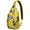 Boho, variant on Watermelon Pattern Lightweight Sling Backpack, Tropical Summer Fruit Print Crossbody Bag with Cute Sunshine Design, Durable and Multi-Layer Storage for Watermelon Lovers