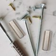 thumbnail image 1 of Raindrops 4Ud Tornillos De Acoplamiento Con Rosca Femenina Y Acabado En Inoxidable Plata, 1 of 7