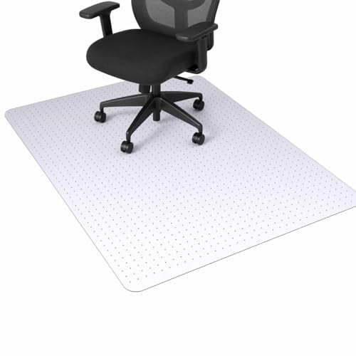 45×53 Inch Anti‑Slip Office Chair Carpet Protector Mat for Rolling Computer & Gaming Chairs
