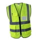 thumbnail image 5 of Chaleco reflectante de seguridad Equipo de construcción para ingenieros con bolsillos, se pliega lo suficientemente pequeño para bols L Amarillo, 5 of 9