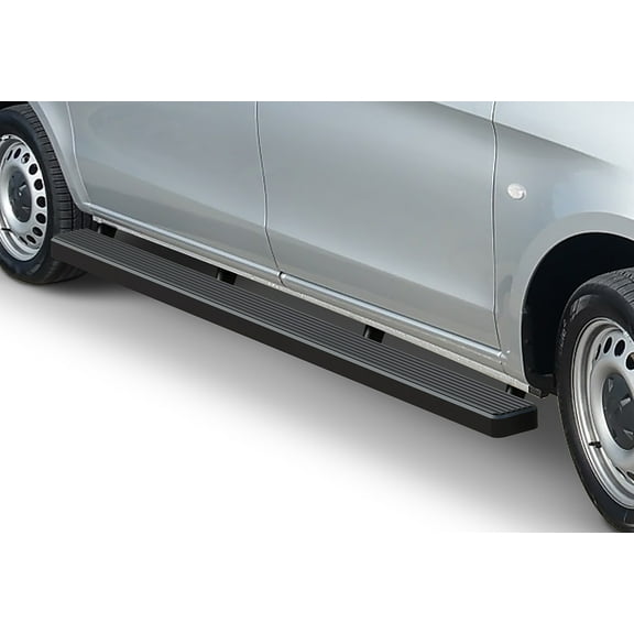 2016-2019 MERCEDES-BENZ METRIS CARGO VAN (Driver 31"/Passenger 96") Black Finish iStep 5 Inch Van Door to Door sidestep