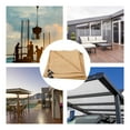 thumbnail image 5 of AYktou Shade Cloth-Khaki Multifunctional Sun Shades Outdoor Patio 79*79" Sun Shade with Reinforced Metal Grommets Patio Shade Outdoor Canopy Shade Sail for Pool Patios Backyard Decks Pergola, 5 of 7