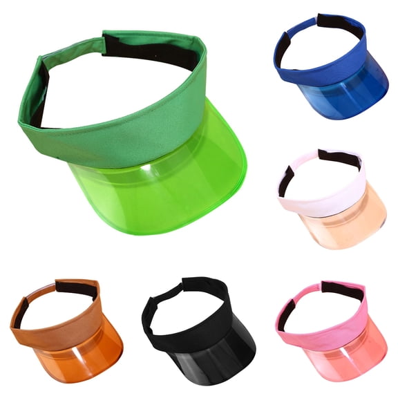 XIAOCHA Mens Clear‑Brim Visor Sport Hats for Jogging Beach Trip Visorhatcaps,Green