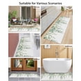 thumbnail image 4 of Eucalyptus Leaves Front Door Mat Watercolor Green Leaf Welcome Doormat Indoor Outdoor Entrance Floor Mat Non-Slip Washable Runner Rug for Front Porch Decor 24x71 Inch, 4 of 6