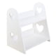 thumbnail image 1 of GOOHOCHY Estante de baño pequeño con forma de corazón para cosméticos, mueble de lavabo, color blanco, 1 of 8