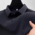 thumbnail image 3 of Men's Waffle Textured Polo Shirts Summer Short Sleeve Button Golf Shirt Stretch Moisture Wicking Performance Tee Collared Top, 3 of 6