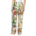 thumbnail image 3 of Kll Womens Mushrooms Gnomes Print Pajama Pants Soft Pajama Bottoms For Women Cozy Lounge Pants, 3 of 9