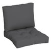 Better Homes & Gardens 42" x 24" Gray Rectangle Outdoor 2-Piece Deep Seat Cushion