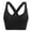 Black_AF06, variant on Support Sports Bras for Women Strappy Cross back Padded Tops for Gym Training - Full Coverage Bras Black 34