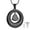 Black, variant on Circle of Life and Love Heart Cremation Jewellery Urns For Ashes Keepsake Urn Necklace Mini Urns