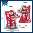thumbnail image 4 of Bleacher Creatures Ohio State Buckeyes Brutus 24" Mascot Sideline Pal, 4 of 4