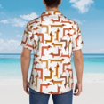 thumbnail image 4 of Balery Dachshund Dog Camisas hawaianas de manga corta para hombre, camisas playeras de corte holgado, camisas de vacaciones con botones,Large, 4 of 7