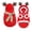 Red, variant on Christmas Reindeer Pet Dress, Festive Holiday Costume Clothes for Small & Medium Dogs, Puppies and Cats