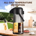 thumbnail image 4 of Dispensador de café Gezoss Airpot de acero inoxidable, 3 litros, 4 of 8