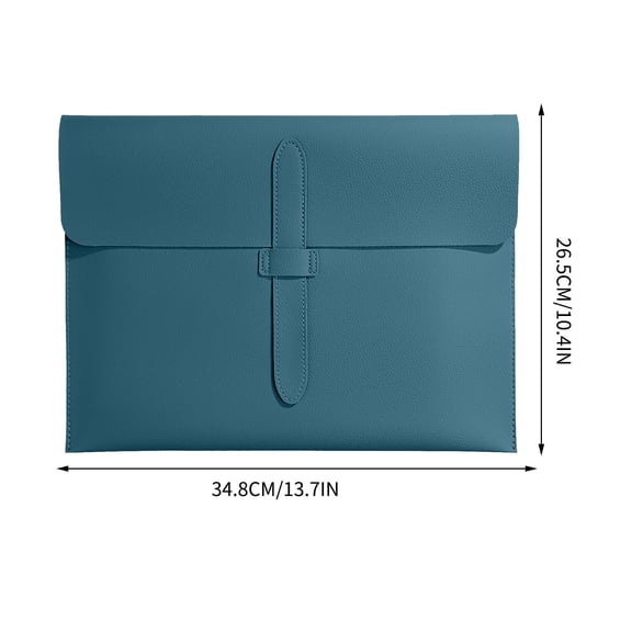 Rkxzt Leather File Bag Leather File Folder Briefcase Business Document Organizer Waterproof Contract Storage Bag 1 Count Tools/Office|Pu,Black