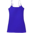 thumbnail image 3 of Women's & Juniors Camisole Built in BRA Adjustable Spaghetti Strap Long Tank Top - 2 Pack, 3 of 4