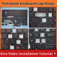 thumbnail image 1 of Replacement Keycap Key cap Hinge for Msi GT72 GE62VR GL62M 7RD MS-16H2 MS-16J5 MS-16L1 MS-16J3 CX72 CR62 CR72 MS-17A1 Keyboard 4 Keycap, 1 of 5