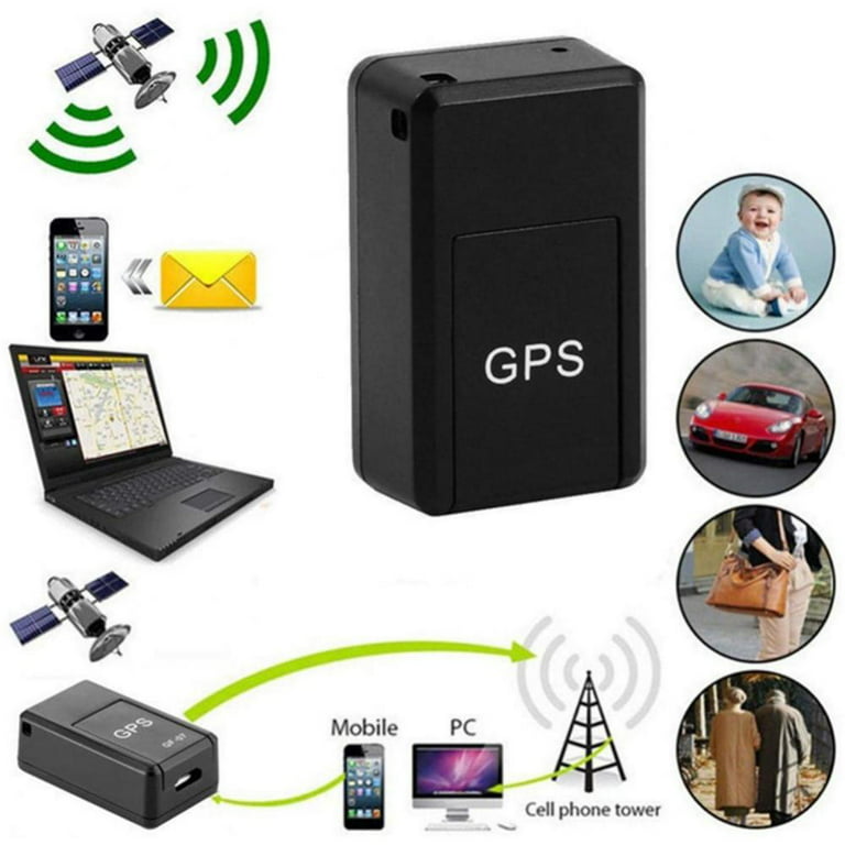 GPS Tracker for Vehicles, Mini Portable Real Time Magnetic GPS Tracking  Device, Full Global Coverage Location Tracker for Car, Kids, Dogs,  Motorcycle.