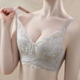 thumbnail image 4 of Penkiiy Ice Silk Lace Cooling Comfort Bra, Lace Buttonless Comfortable Bra, Seamless Push Up Bras, for Women & Seniors 38 Beige, 4 of 9
