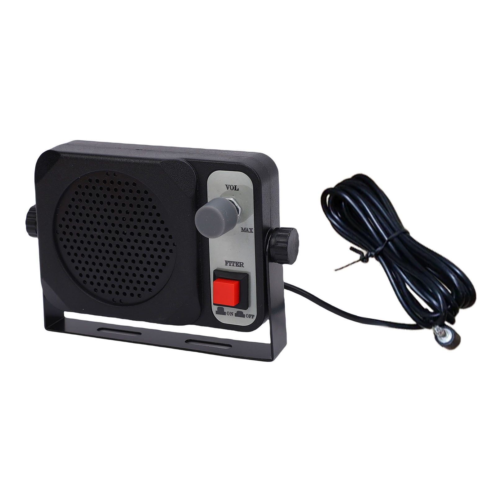 M Buder TS-650S Car Radio External Speaker 3.5mm Plug Mobile Transceiver CB Ham Radio Speaker, 11.5x8x4 cm / 4.53x3.15x1.57 inches