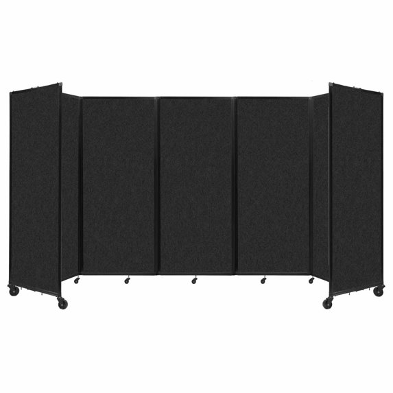 Versare Room Divider 360 Folding Portable Partition | Freestanding Decorative Room Separator | 3, 5, 7 or 9 SoundSorb Panels Wide | Up to 7'6" Tall