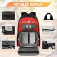 thumbnail image 7 of HUIACONG Kids Backpack Set 4-IN-1 Red Fire Truck Front with Quick-Attach Lunch Bag Pencil Case Water Bottle Holder for 6-8 Boys Girls Lightweight Spinal Support School Bag, 7 of 7