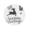 thumbnail image 2 of POGLIP 60 Pouces Ronde Plage Serviette Couverture Salutation Noël Avent Calendrier Saison Vacances Enfants Script Noël Voyage Cercle Circulaire Serviettes Tapis Tapis Plage Jeter, 2 of 2