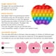 thumbnail image 4 of Pizza Impresión Color Silicona Push Bubble Stress Reliever Artesanía Fingertip Toys JShteea libre de BPA, 4 of 9