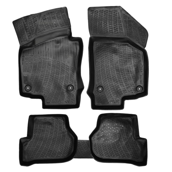 Crocliner Front and Rear All Weather Custom Fit Floor Mats Volkswagen Golf 5/2003-2009