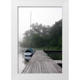 thumbnail image 3 of Tammy Putman 4x24 White Modern Wood Framed Wall Art Titled - Docked II, 3 of 5