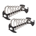 thumbnail image 1 of Deck Anchor Pegs, Reusable Tent Rope Tensioner Fish Bone Shape  For Camping Black, 1 of 8
