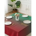 thumbnail image 3 of Green Red Ombre Suqare Tablecloth - 60 x 60 Inch, Modern Abstract Art Aesthetics Waterproof & StainResistant Tablecloth, Washable Oil-proof Table Cover for Dining/Party/Wedding/Camping/Buffet, 3 of 9