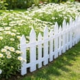 thumbnail image 4 of 2cps White Plastic Garden Fence Picket Fence Edgings For Lawns Flowerbeds Plants Borders Decorative Yard, 4 of 6