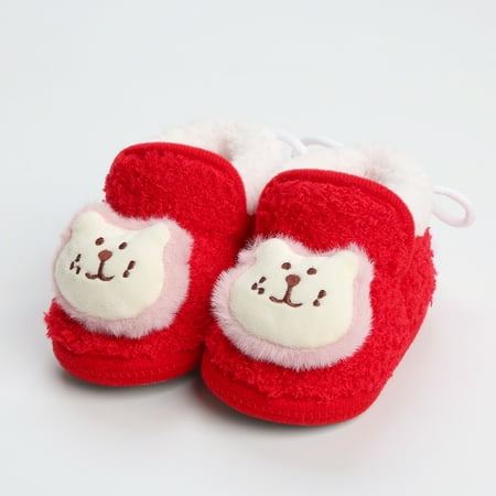 

Cathalem Young Boy Winter Boots Baby Shoes Toddler Boots Soft Bottom Toddler Shoes Plus Velvet Thick Non Slip Large Cotton Shoes Shoes B 6 Months