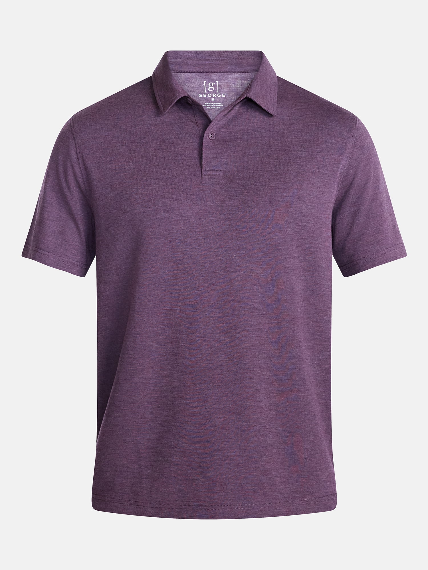 George Men's and Big Men's Double Knit Polo Shirt with Short Sleeves, Sizes S-5XL