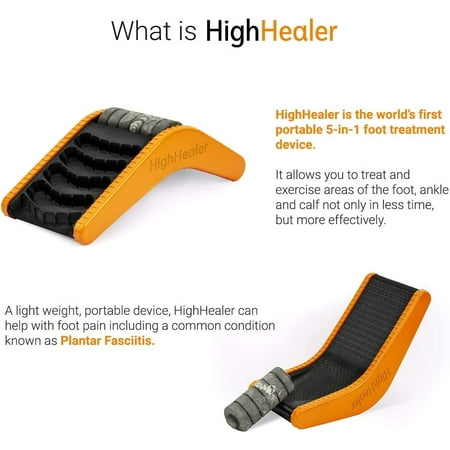 Calf Stretcher, Foot Rocker & Plantar Fasciitis Pain Relief with HighHealer Foot Therapy for Achilles Tendonitis, Plantar Fasciitis, Shin Splint, Tight Calves, Arch & Heel Pain Relief Arch, Massage