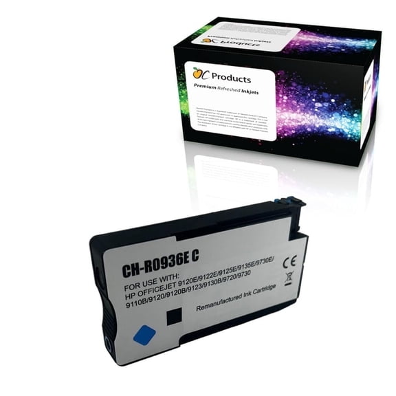 OCProducts Compatible OCHP936eC Cyan Ink Cartridge for OfficeJet Pro 9110b 9117b 9120b 9120e 9122e 9125e 9128e 9130b 9132e 9135e 9720e 9730e