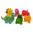 thumbnail image 3 of Paquete de 6 juguetes de baño con luz de dinosaurio flotante para niños, luz que cambia de color en el agua Jormftte HMHZ616, 3 of 7