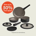 thumbnail image 2 of Juego de utensilios de cocina con mango extraíble de 8 piezas con revestimiento antiadherente de cerámica apto para lavaplatos y horno, 2 of 8