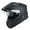 Youth Matt Black, variant on 1Storm Youth Kids Dual Sport Dual Visor Motorcycle Motocross Off Road Full Face Helmet HF802Youth Storm Red