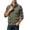 (Casual 81)Army Green, variant on Winter Vest for Men Fashion Sleeveless Jacket Big & Tall Casual Multi-Pocket Workwear Sports Thin Solid Color Stand Collar Top Plus Size