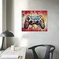 thumbnail image 3 of ONETECH  Gamepad Painting Gaming Canvas Wall Art for Gamer room, Boys Bedroom Playroom Game room wall Decorations, 3 of 4