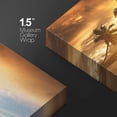 thumbnail image 4 of wall26 Canvas Print Wall Art Palm Tree Duo with Sunset Beach Horizon Nature Wilderness Photography Modern Art Rustic Scenic Colorful Multicolor for Living Room, Bedroom, Office - 32"x48", 4 of 5